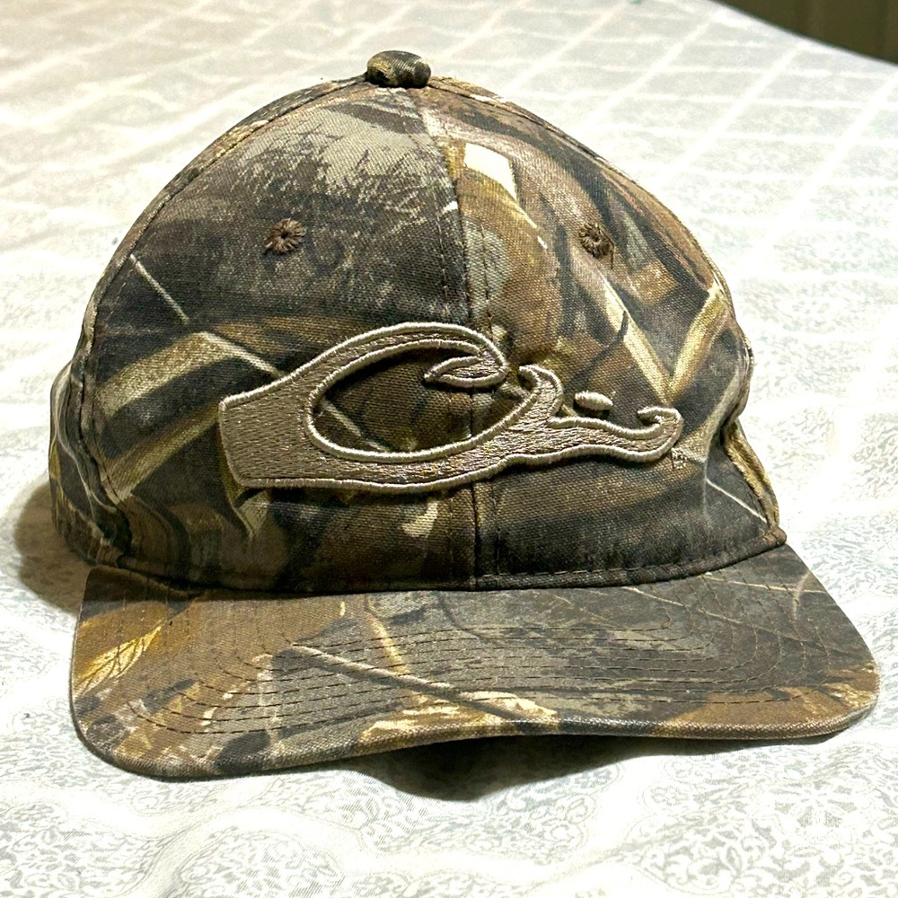 Drakes Waterfowl camo flat brim snapback hat